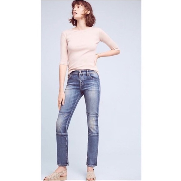 Anthropologie Denim - Anthropologie Pilcro Parallel Knee Patch Jeans